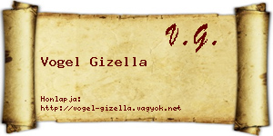 Vogel Gizella névjegykártya